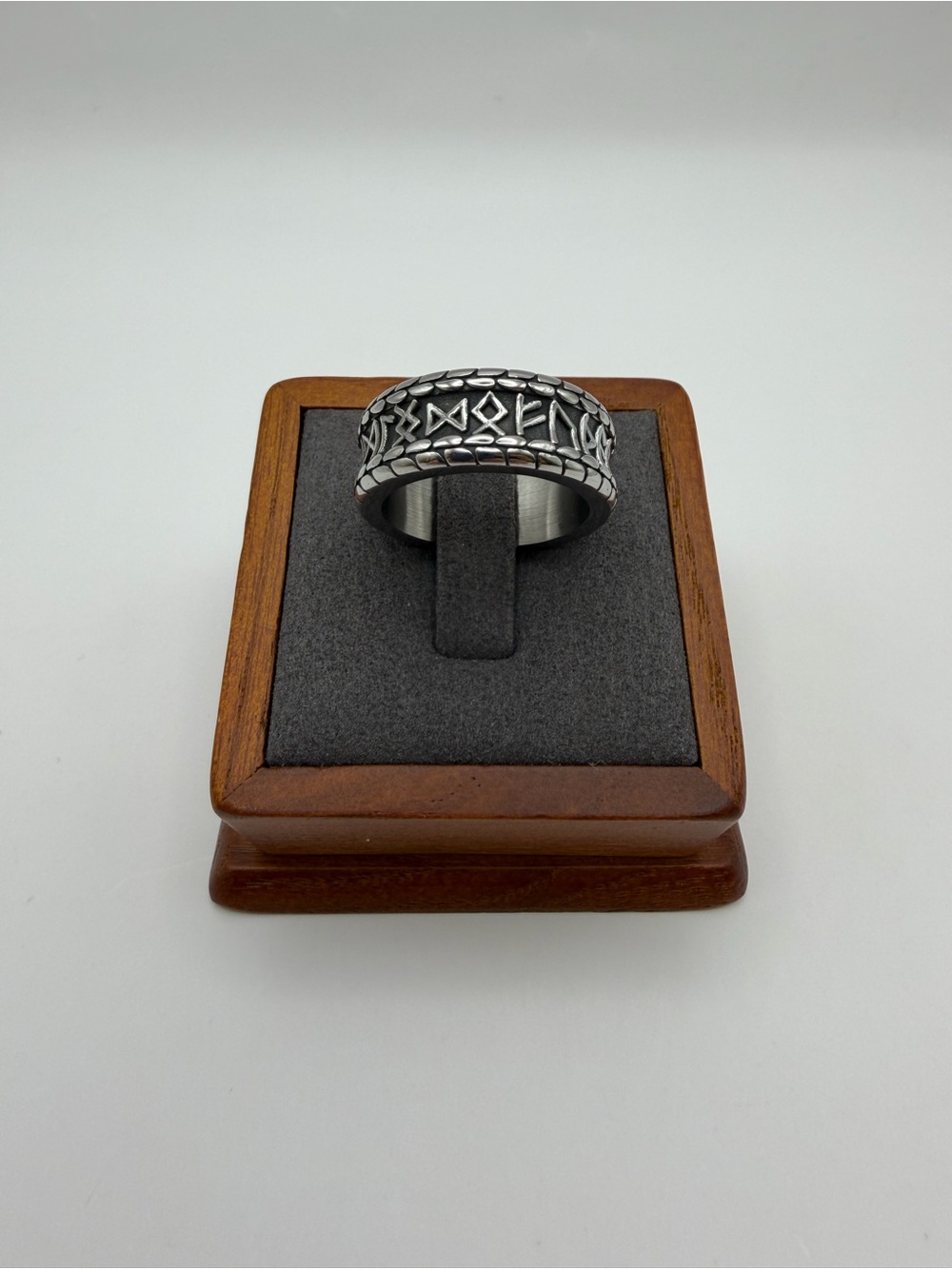 Runic Viking Band Ring
